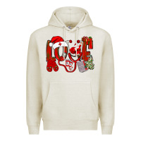 Oatmeal Heather christmas love nurse Premium Hoodie - NancyCooperArtShop