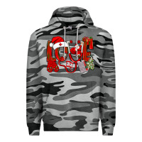 Slate Camo christmas love nurse Premium Hoodie - NancyCooperArtShop