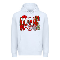 White christmas love nurse Premium Hoodie - NancyCooperArtShop