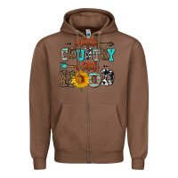 Chestnut a little country a little hood Zipper Hoodie - AdoDesignShop