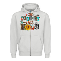Dove Grey a little country a little hood Zipper Hoodie - AdoDesignShop