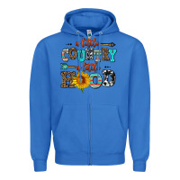 True Royal a little country a little hood Zipper Hoodie - AdoDesignShop
