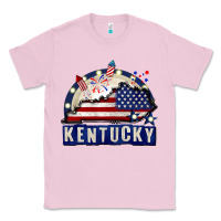 Bubblegum Pink Kentucky 4th of July Classic Tee - CowGirlArtShop