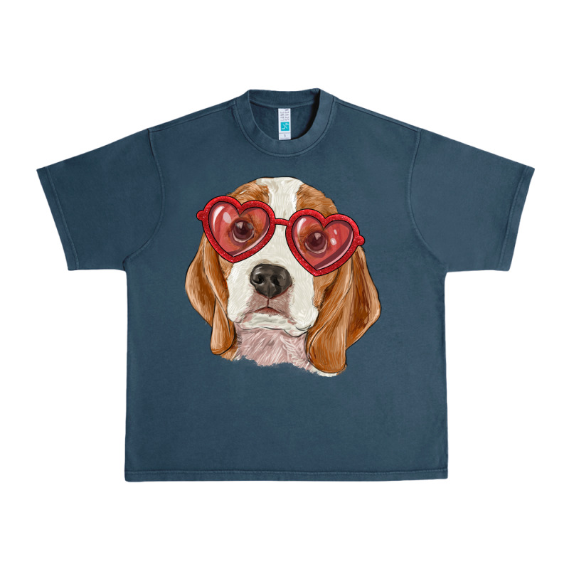 Beagle With Love Glasses Urban Heavy Tee by RanaPortraitStore | Teevron