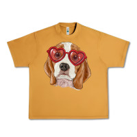 Peanut Butter beagle with love glasses Urban Heavy Tee - RanaPortraitStore
