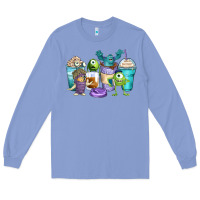 Colony Blue cartoon characters coffee cups Long Sleeve Tee - Zillion Design Studio