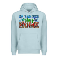 Blue Mist in winter stay home with gloves Premium Hoodie - AdoDesignShop