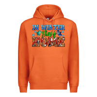 Carrot in winter stay home with gloves Premium Hoodie - AdoDesignShop