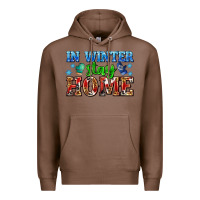 Chestnut in winter stay home with gloves Premium Hoodie - AdoDesignShop