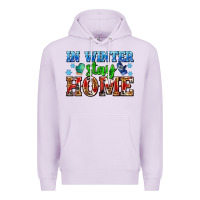 Lilac in winter stay home with gloves Premium Hoodie - AdoDesignShop