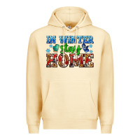 Pina Colada in winter stay home with gloves Premium Hoodie - AdoDesignShop