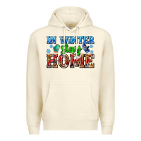 Sandshell in winter stay home with gloves Premium Hoodie - AdoDesignShop
