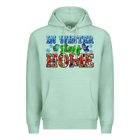 Seafoam in winter stay home with gloves Premium Hoodie - AdoDesignShop