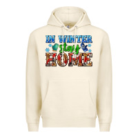 Tofu in winter stay home with gloves Premium Hoodie - AdoDesignShop