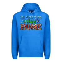 True Royal in winter stay home with gloves Premium Hoodie - AdoDesignShop