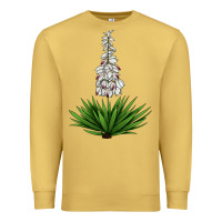 Antique Gold Yucca Flower IIIustrations Premium Sweatshirt - LillyAllenDesigns