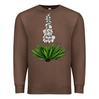 Chestnut Yucca Flower IIIustrations Premium Sweatshirt - LillyAllenDesigns