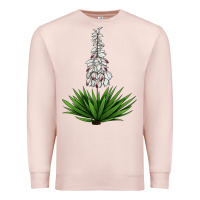 Pale Pink Yucca Flower IIIustrations Premium Sweatshirt - LillyAllenDesigns