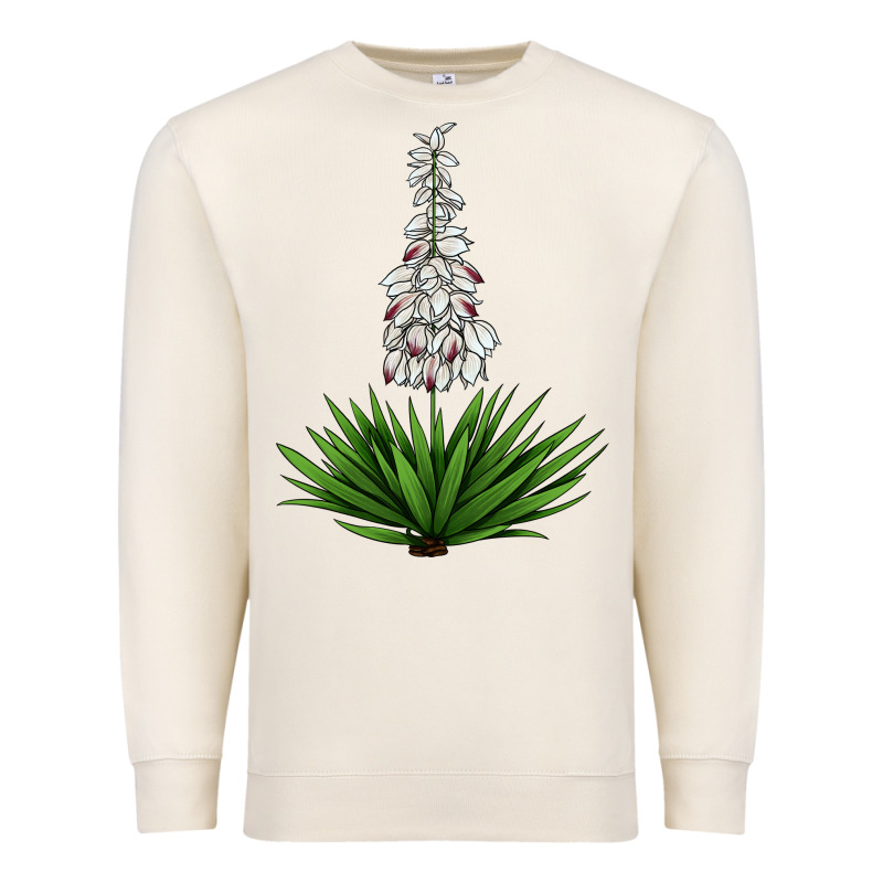 Yucca Flower Iiiustrations Premium Sweatshirt by LillyAllenDesigns | Teevron