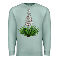 Seafoam Yucca Flower IIIustrations Premium Sweatshirt - LillyAllenDesigns