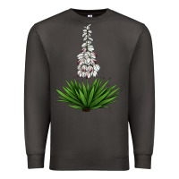 Smoke Yucca Flower IIIustrations Premium Sweatshirt - LillyAllenDesigns