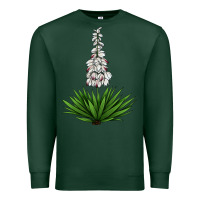 Sports Green Yucca Flower IIIustrations Premium Sweatshirt - LillyAllenDesigns
