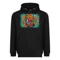 Black cowboy boots sunflower Heavyweight Hoodie - AdoDesignShop