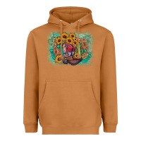 Meerkat cowboy boots sunflower Heavyweight Hoodie - AdoDesignShop