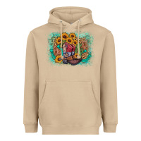 Mushroom cowboy boots sunflower Heavyweight Hoodie - AdoDesignShop