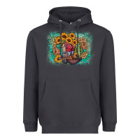 Smoke cowboy boots sunflower Heavyweight Hoodie - AdoDesignShop
