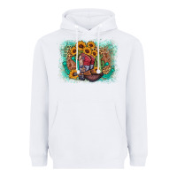 White cowboy boots sunflower Heavyweight Hoodie - AdoDesignShop