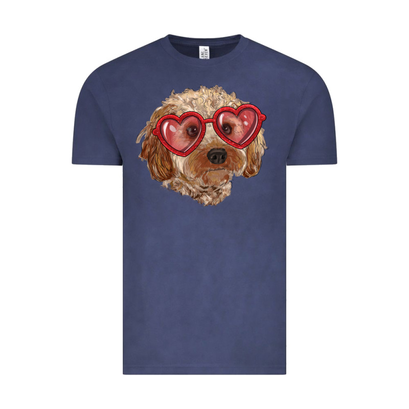 Toy Poodle With Love Glasses Vintage Tee by RanaPortraitStore | Teevron