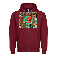 Burgundy western crawfish Zipper Hoodie - AdoDesignShop