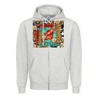 Dove Grey western crawfish Zipper Hoodie - AdoDesignShop