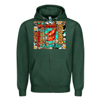 Sports Green western crawfish Zipper Hoodie - AdoDesignShop