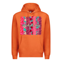 Carrot valentines day brushstroke background brushstroke Premium Hoodie - NancyCooperArtShop