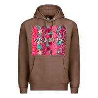 Chestnut valentines day brushstroke background brushstroke Premium Hoodie - NancyCooperArtShop
