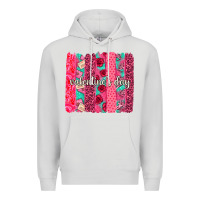 Dove Grey valentines day brushstroke background brushstroke Premium Hoodie - NancyCooperArtShop