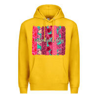 Lemon valentines day brushstroke background brushstroke Premium Hoodie - NancyCooperArtShop