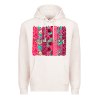 Pale Pink valentines day brushstroke background brushstroke Premium Hoodie - NancyCooperArtShop