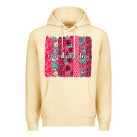 Pina Colada valentines day brushstroke background brushstroke Premium Hoodie - NancyCooperArtShop