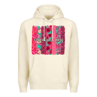 Sandshell valentines day brushstroke background brushstroke Premium Hoodie - NancyCooperArtShop
