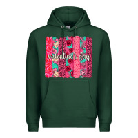 Sports Green valentines day brushstroke background brushstroke Premium Hoodie - NancyCooperArtShop
