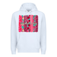 White valentines day brushstroke background brushstroke Premium Hoodie - NancyCooperArtShop