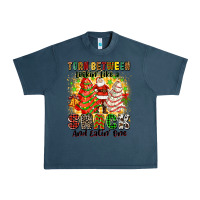 Midnight Navy torn between looki like a snack and eatin one Urban Heavy Tee - Zillion Design Studio