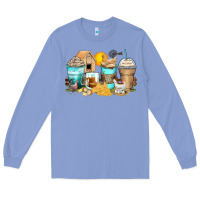 Colony Blue chicken coffee cups Long Sleeve Tee - Zillion Design Studio