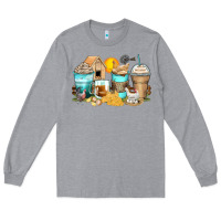 Heather Grey chicken coffee cups Long Sleeve Tee - Zillion Design Studio