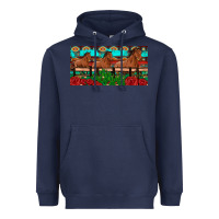 Navy horses roses ann cactuses license plate Heavyweight Hoodie - Artiststas
