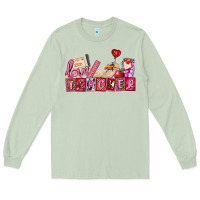 Matcha valentines day teacher Long Sleeve Tee - AdoDesignShop