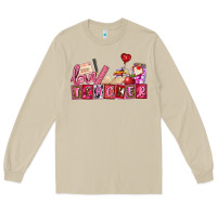 Mushroom valentines day teacher Long Sleeve Tee - AdoDesignShop